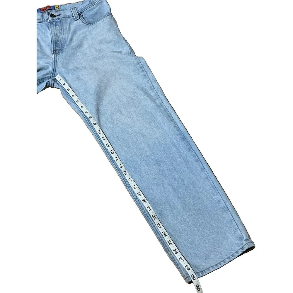 Empyre Relax Loose Fit Baggy Skater Jeans Boys 29 Light Wash Denim